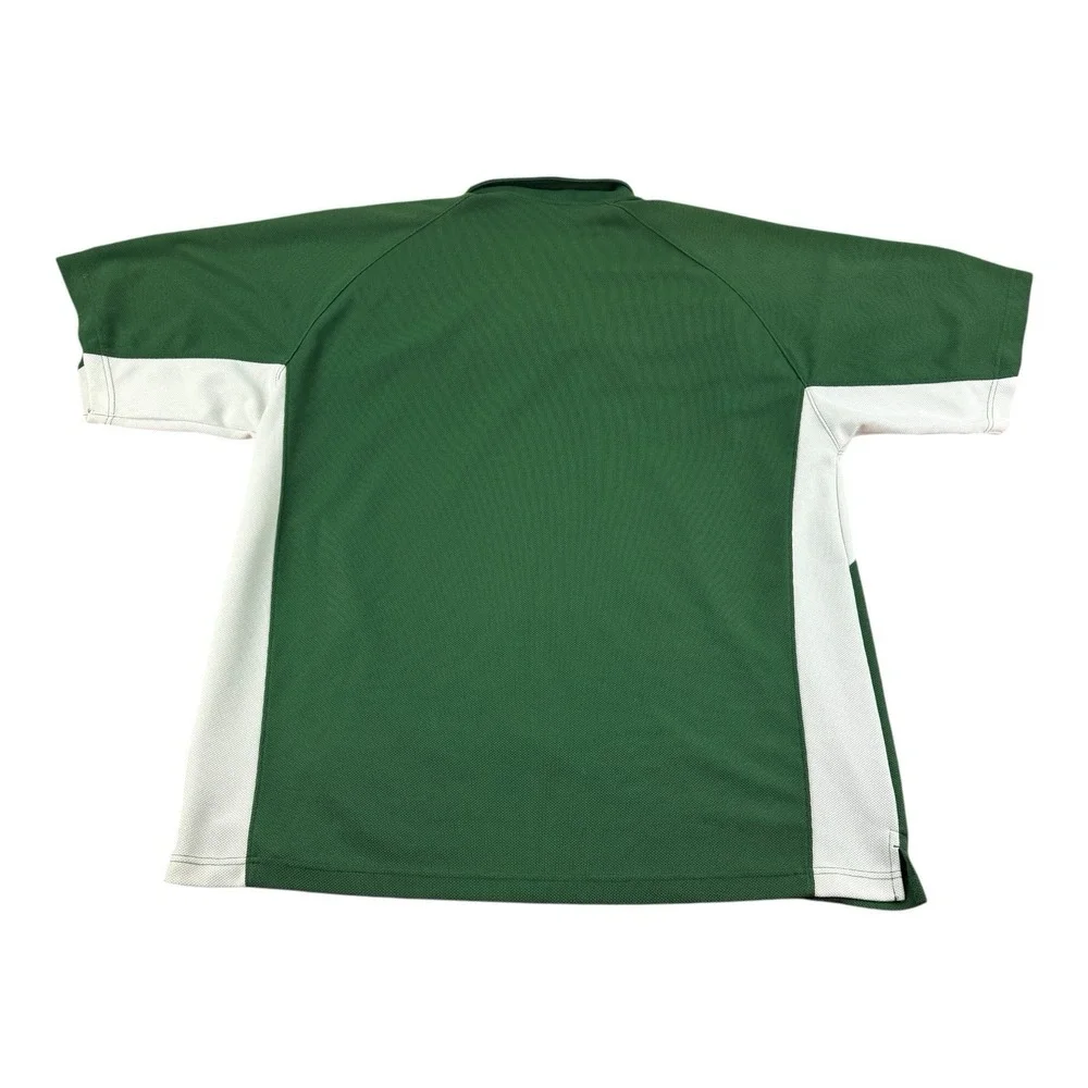 Nike Team Dri-Fit Polo 2XL Green Michigan State Spartans Vintage Y2K Short Sleev